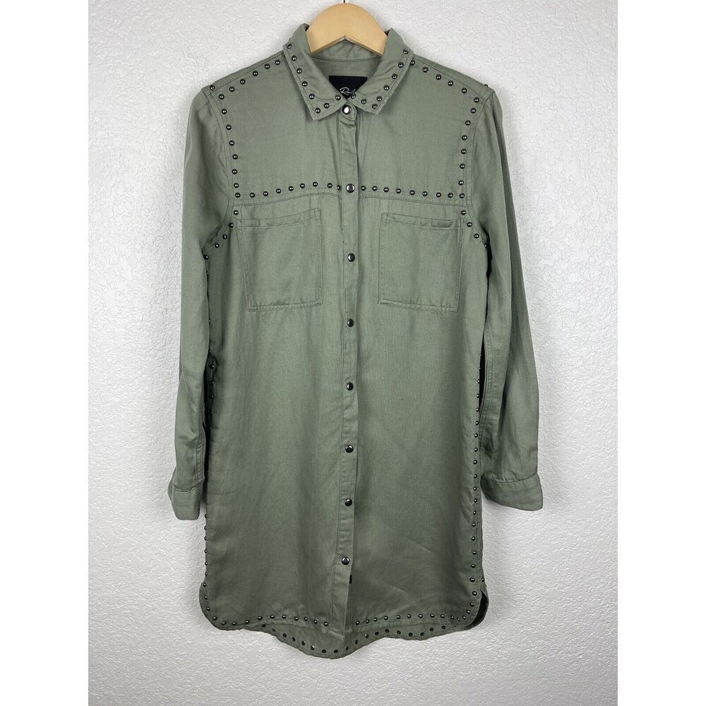 Rails Bowie Studded Womens‎ Dress Size Small  Green